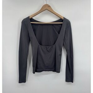 Intimately FP Women M/L Crop Top Square Back Athletic Minimalist Athleisure Fit